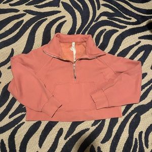 Lululemon oversized scuba half zip cropped sweatshirt
